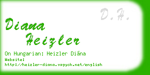 diana heizler business card