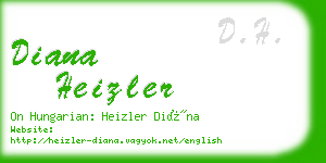 diana heizler business card